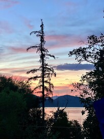 Gorgeous sunset from deck