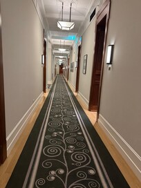 Spacious corridor.