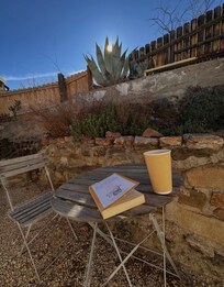 Patio off the primary bedroom