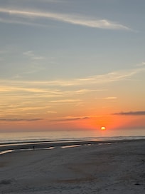 Beautiful sunrise view from master bedroom deck.