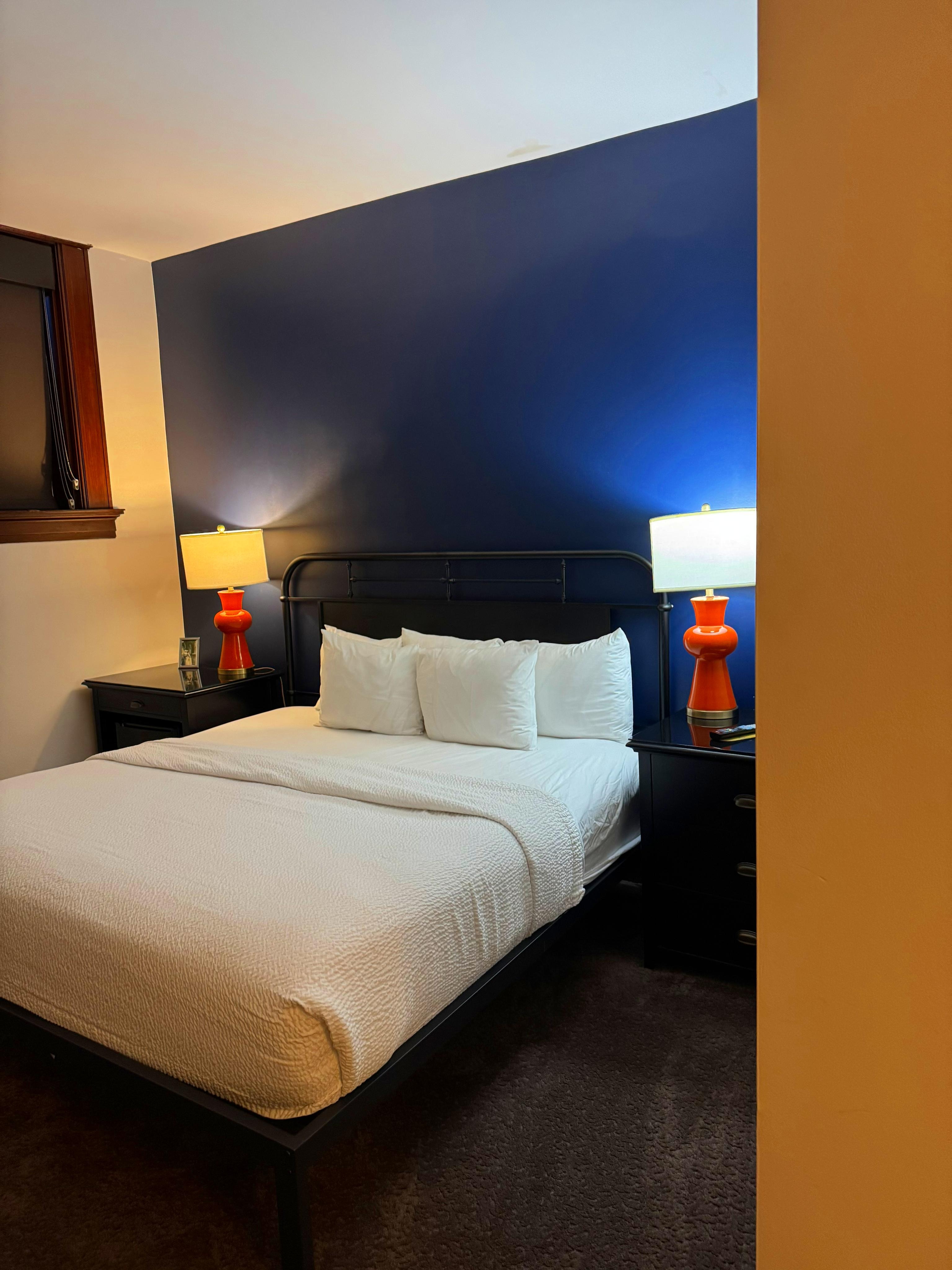 Rooms are nothing special. Thin walls. We were on ground floor.  No parking so you need to use the ramp and walk outside.  Also parking is $10-20 a day.  I would recommend staying in the 6th floor. Much nicer rooms and quieter. 