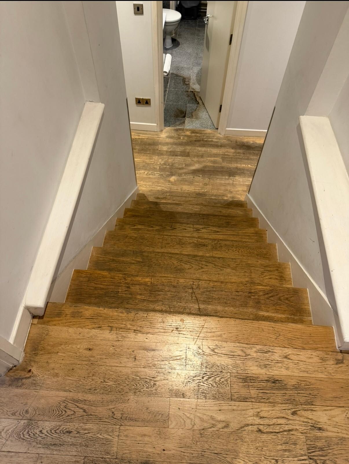 Worn flooring 