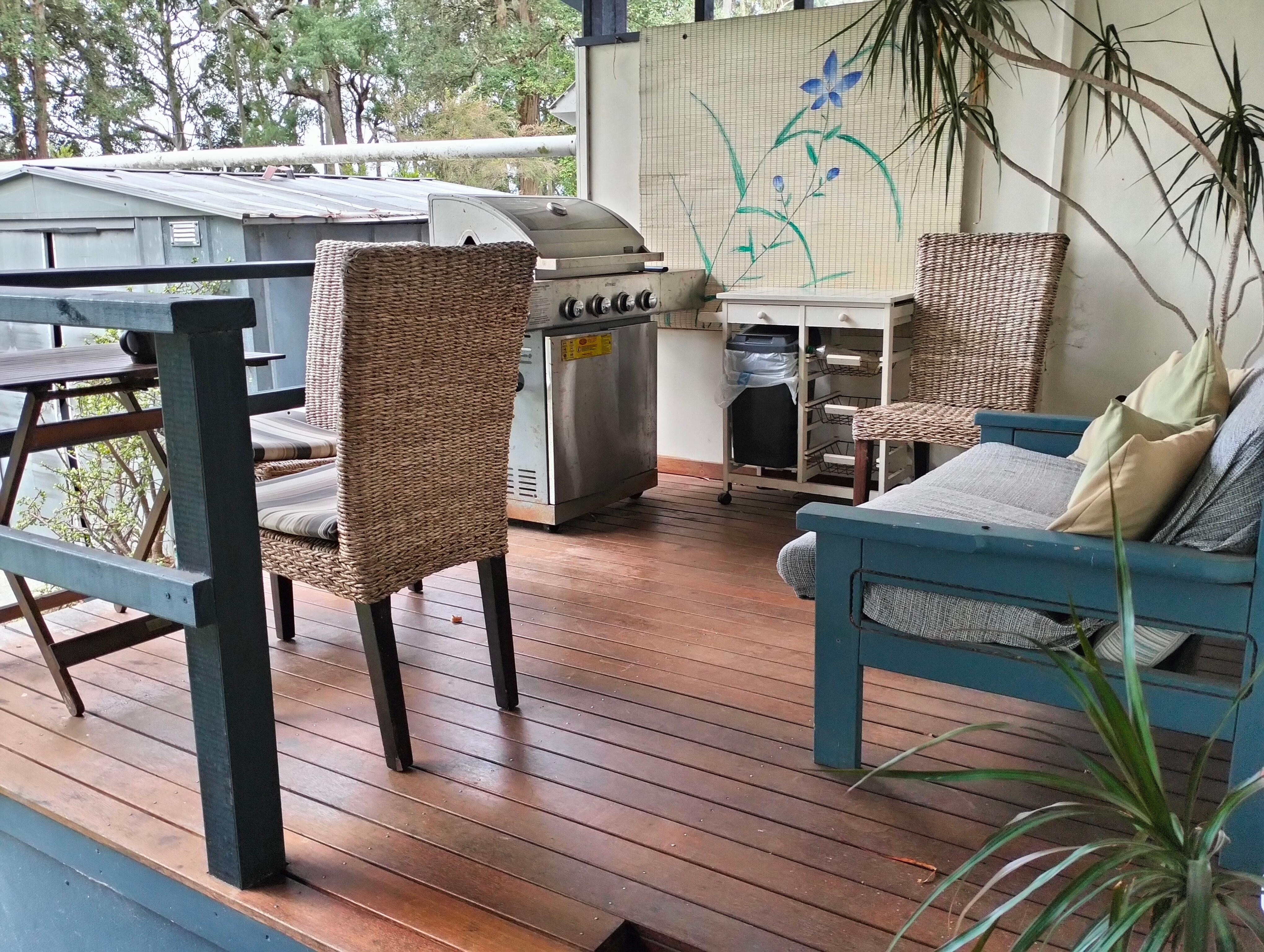 Lovely deck for relaxing and having our meals