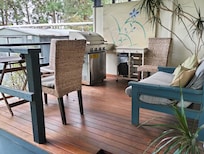 Lovely deck for relaxing and having our meals