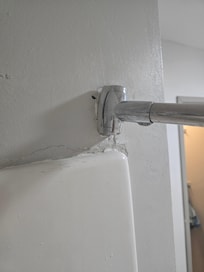 Shower rod damaged