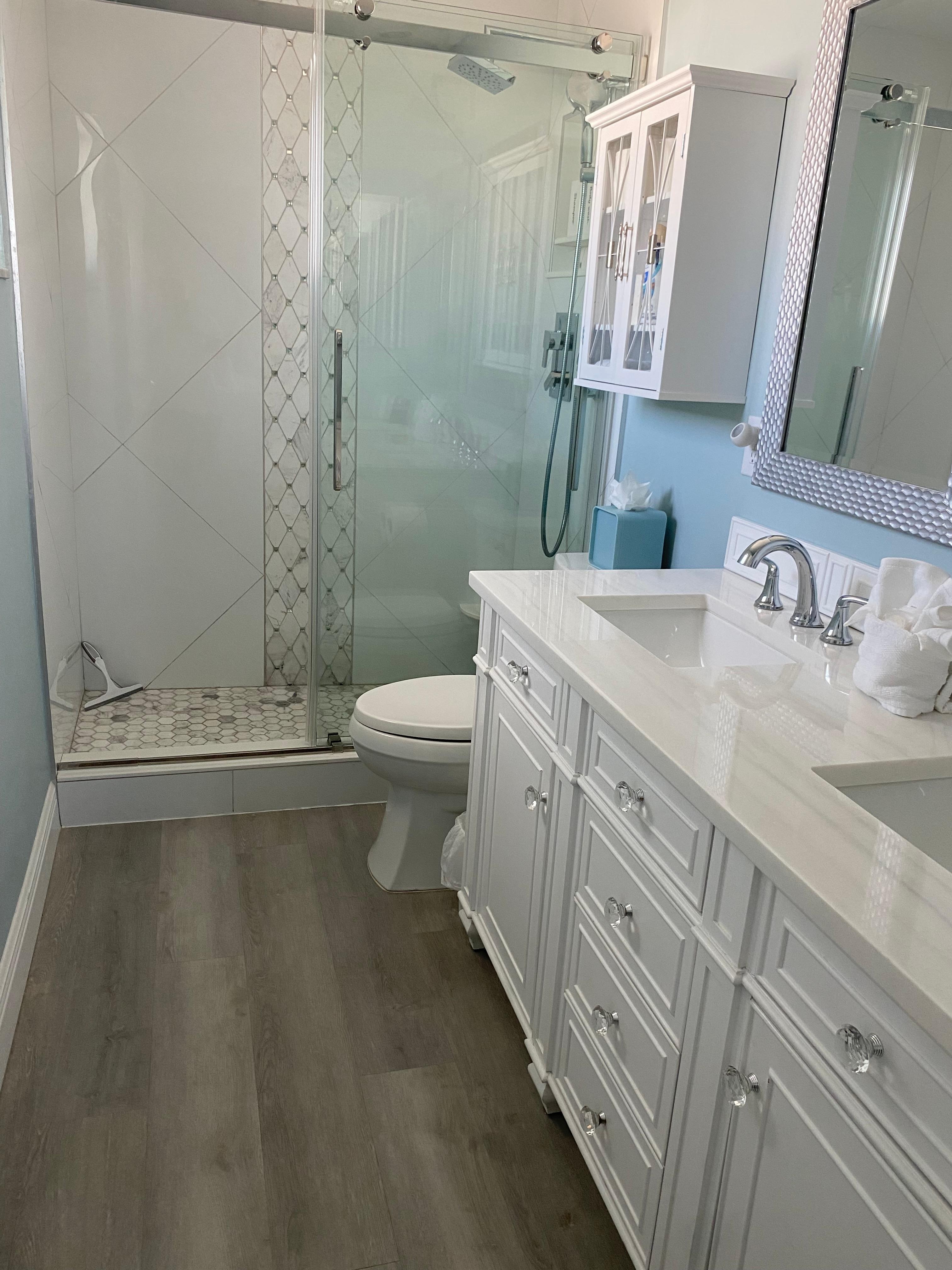 master bath is spacious- the shower is awesome