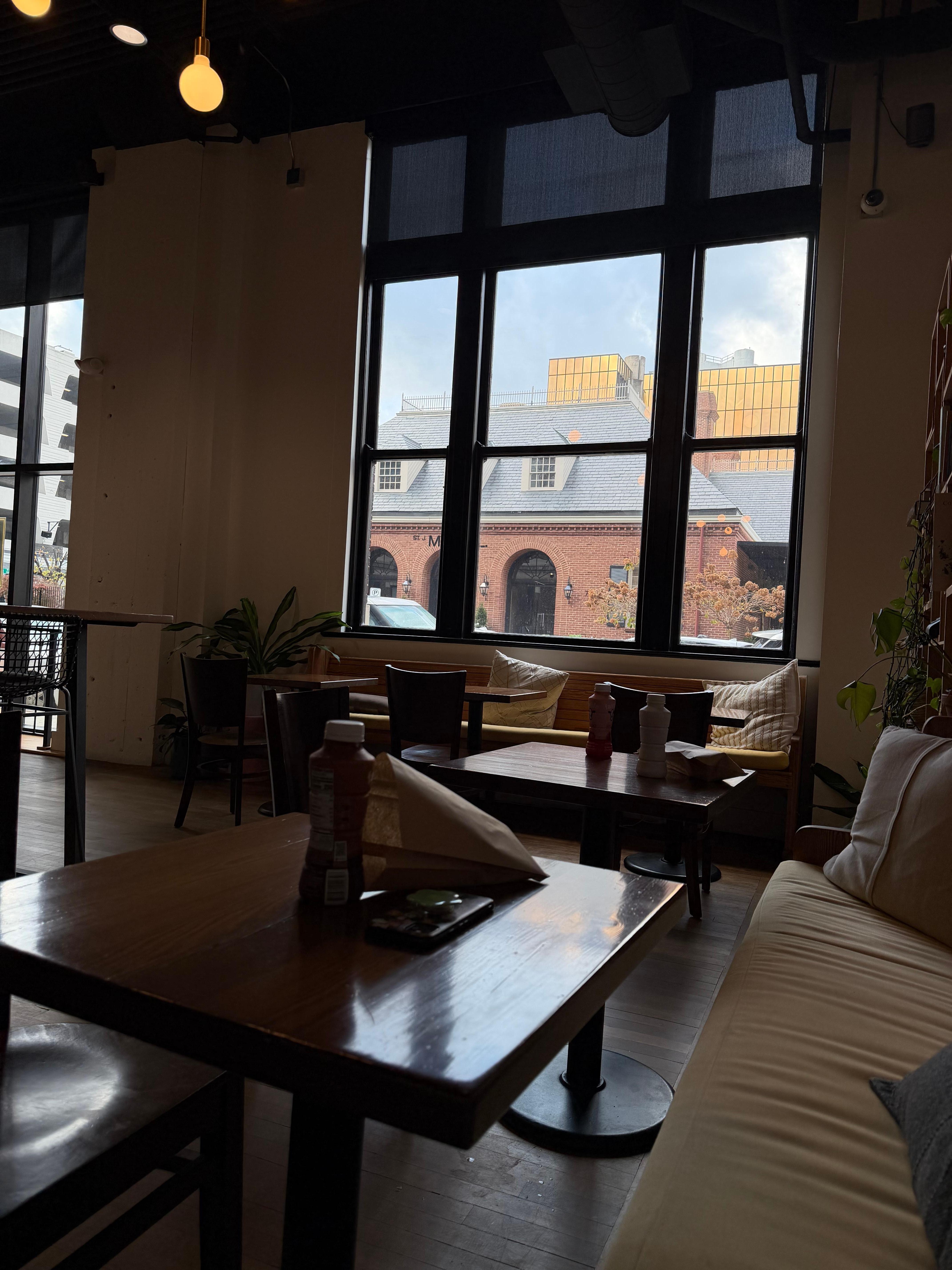 Pete’s coffee view. 