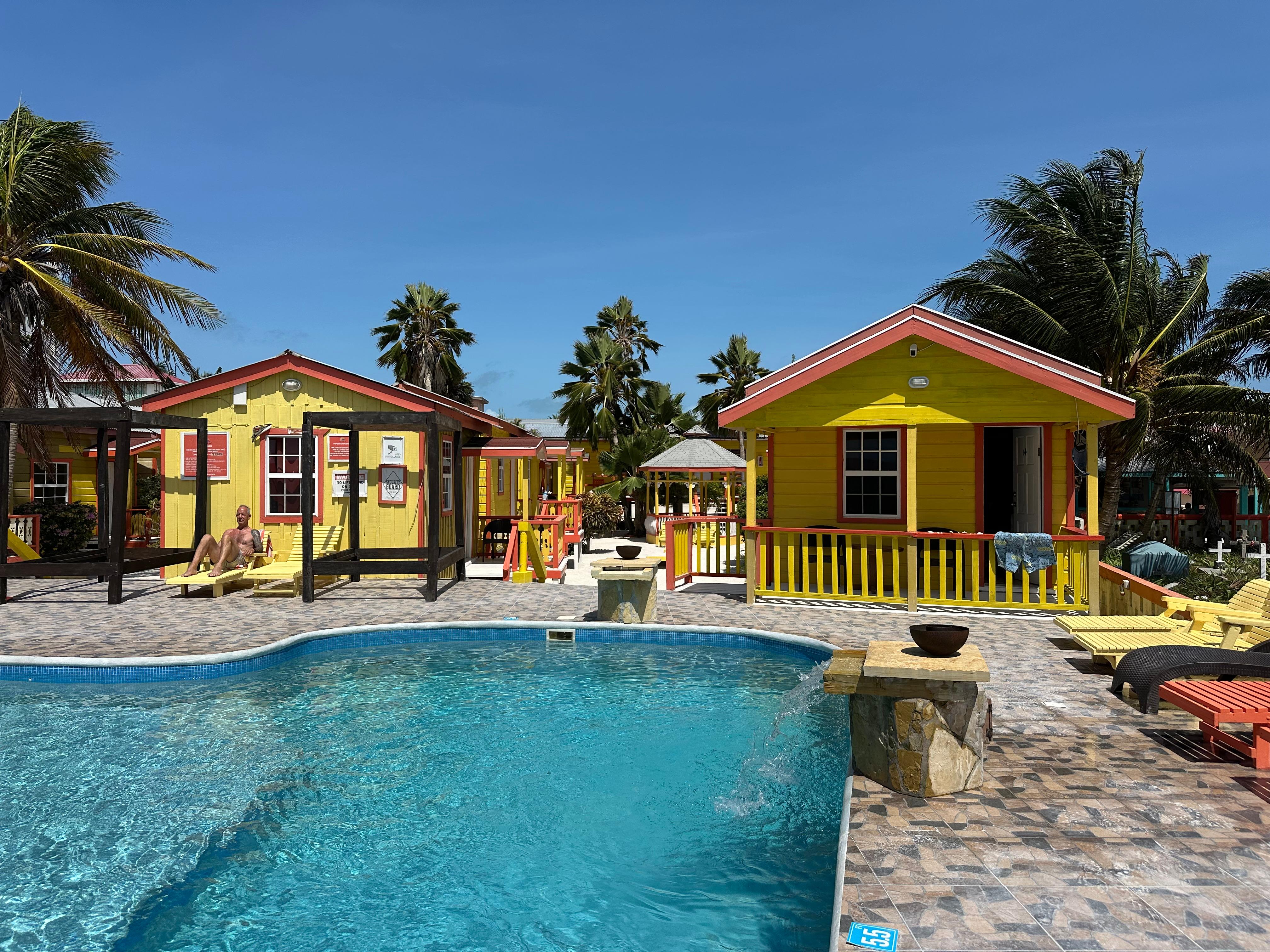 Pool and cabins