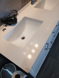Bathroom sink counter top
