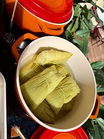 Tem pamonha no café da manhã