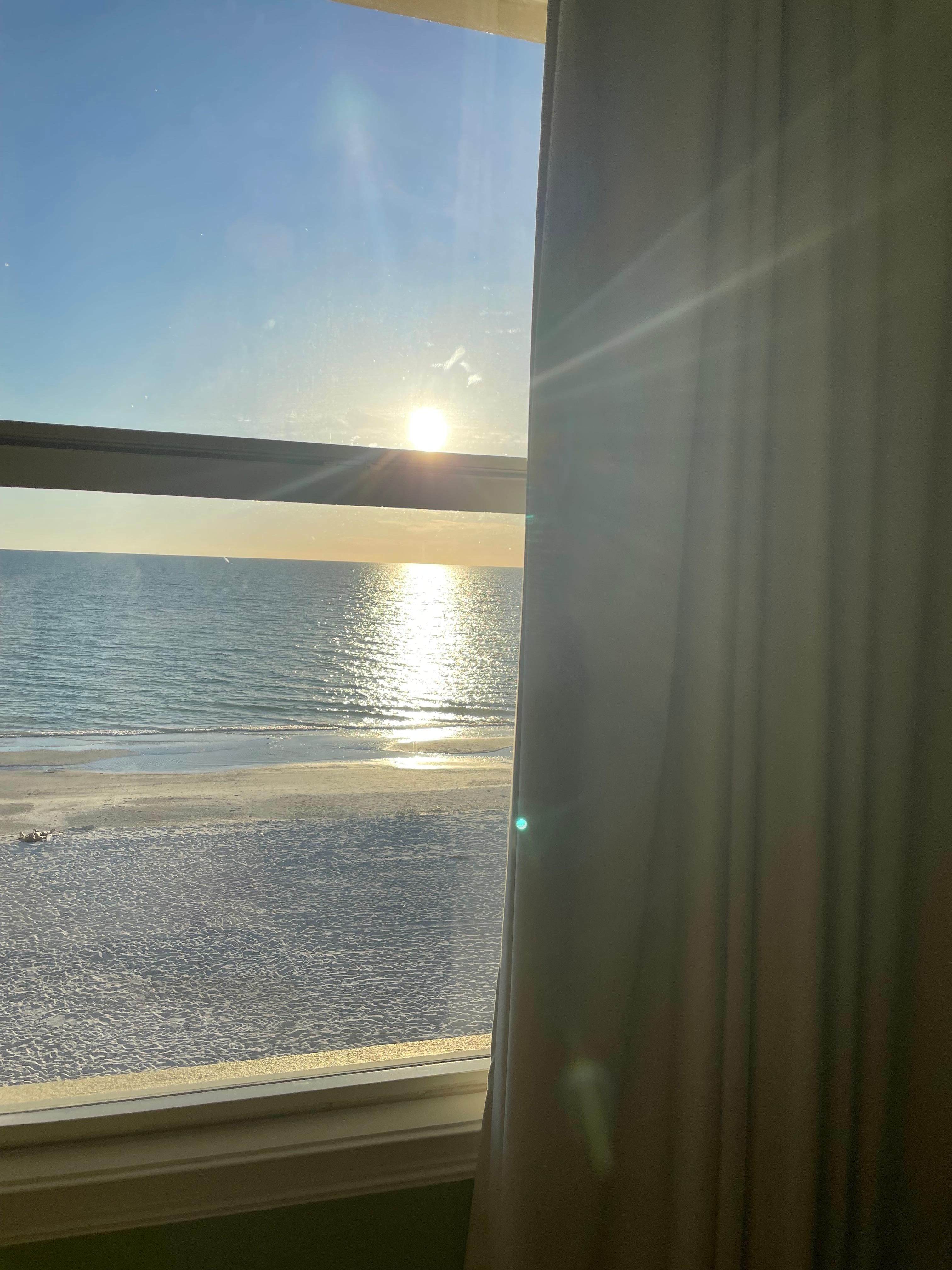 Looking out master bedroom window