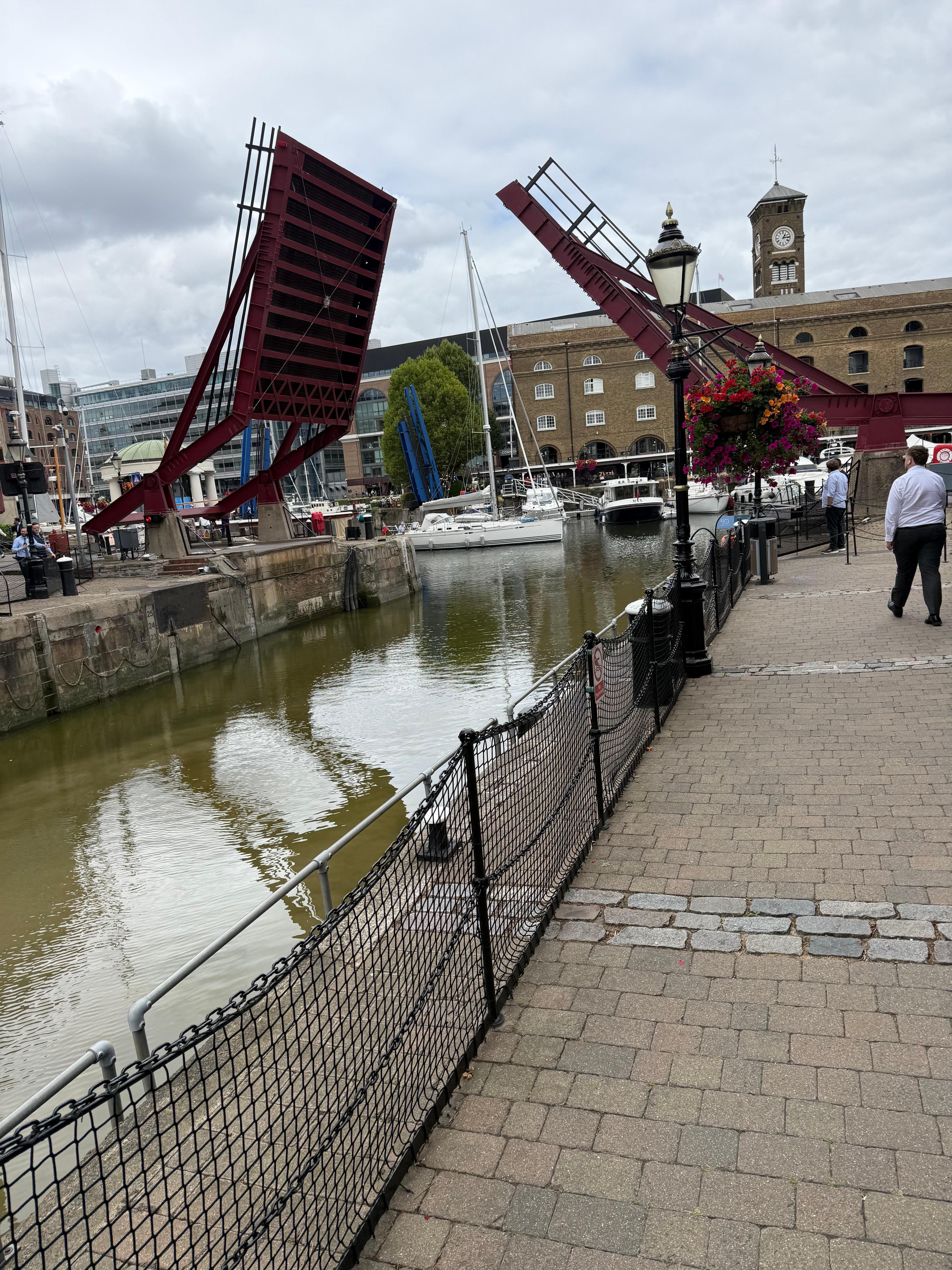 Bridge at St Katherine’s Dock lock