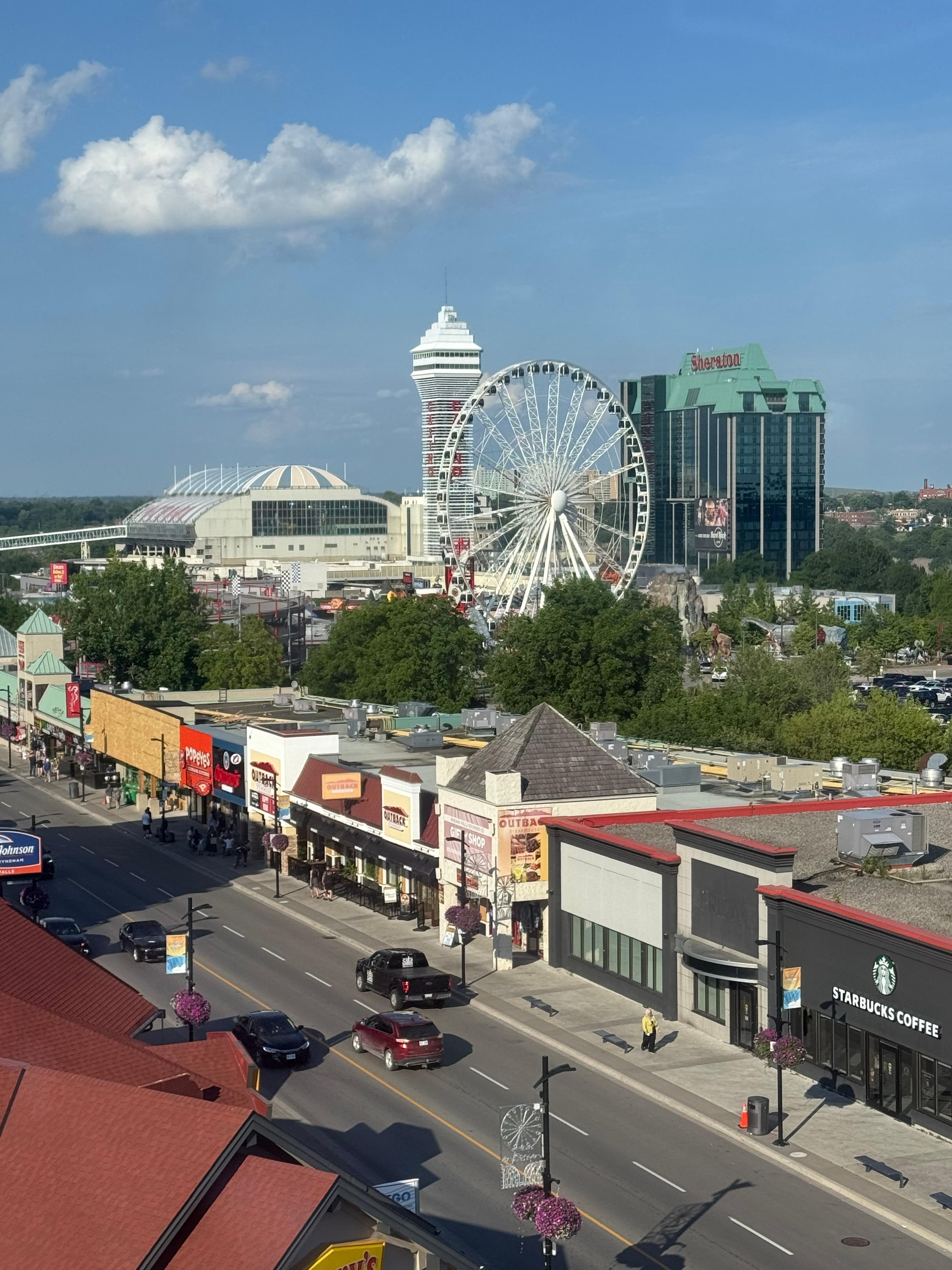 This photo was taken from the window in our room. Great view!