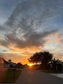 Sunset in the neighborhood