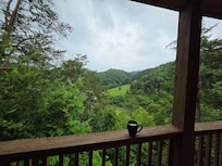 Morning coffee while enjoying the beautiful view!