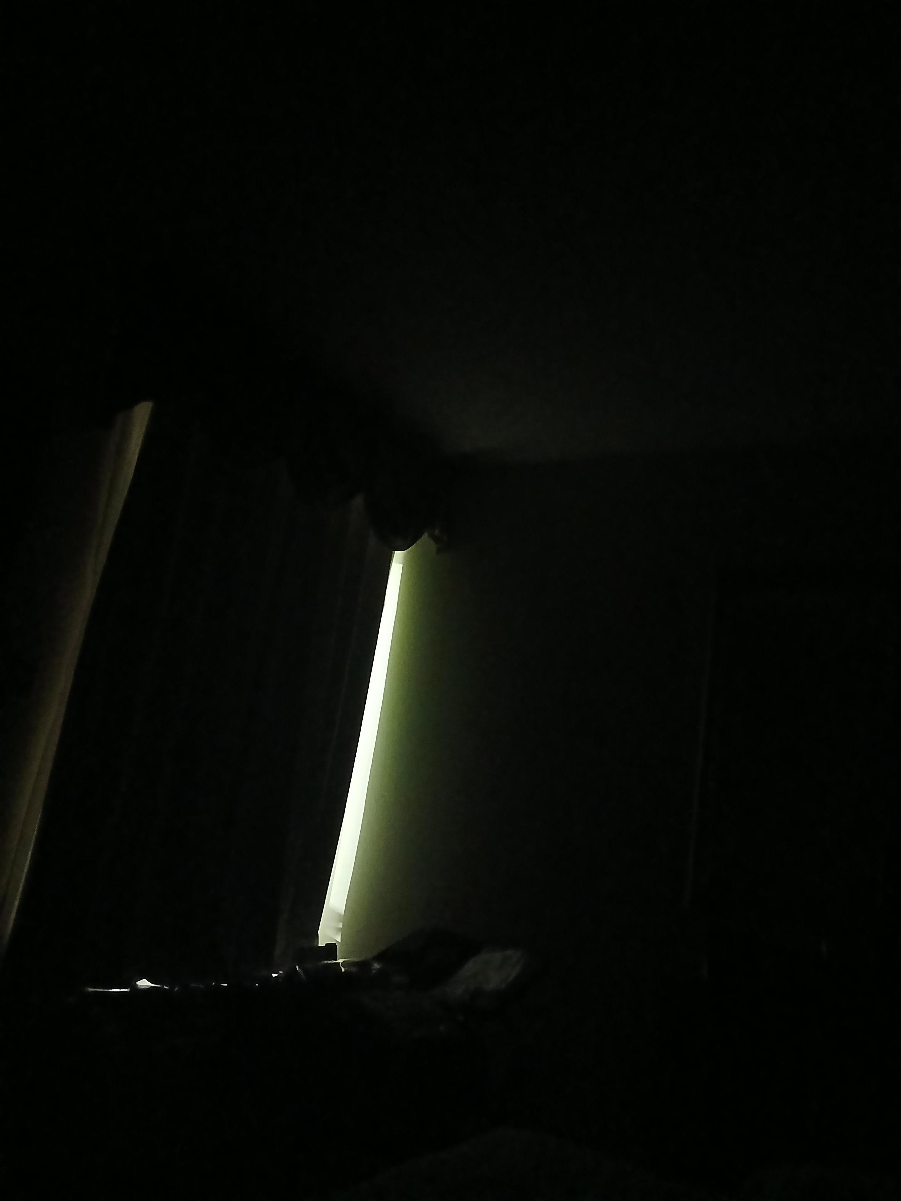 Curtain didn't cover entire window.  Room stayed lit all night. 