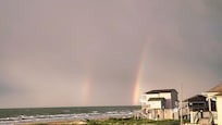Double rainbow from the deck