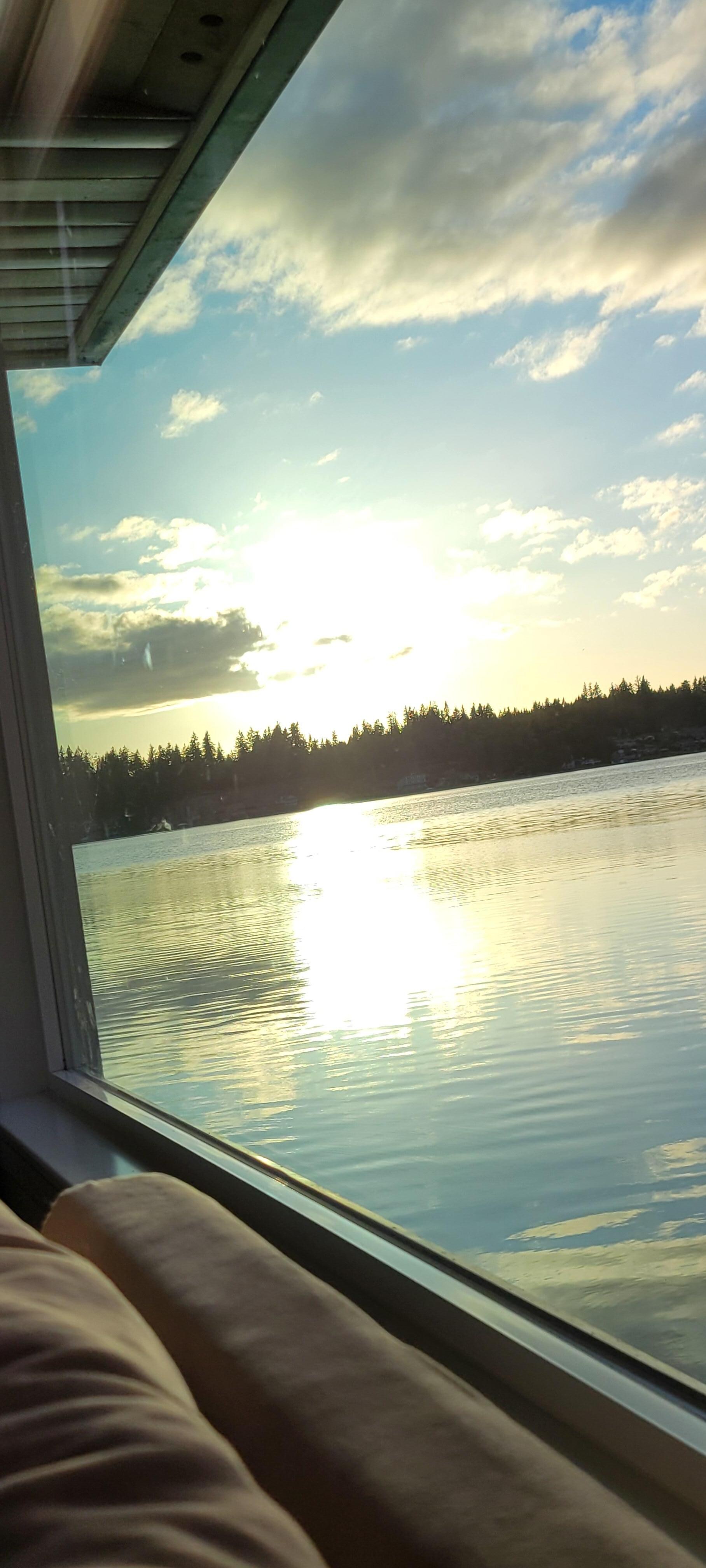Spectacular views from the cabin. 