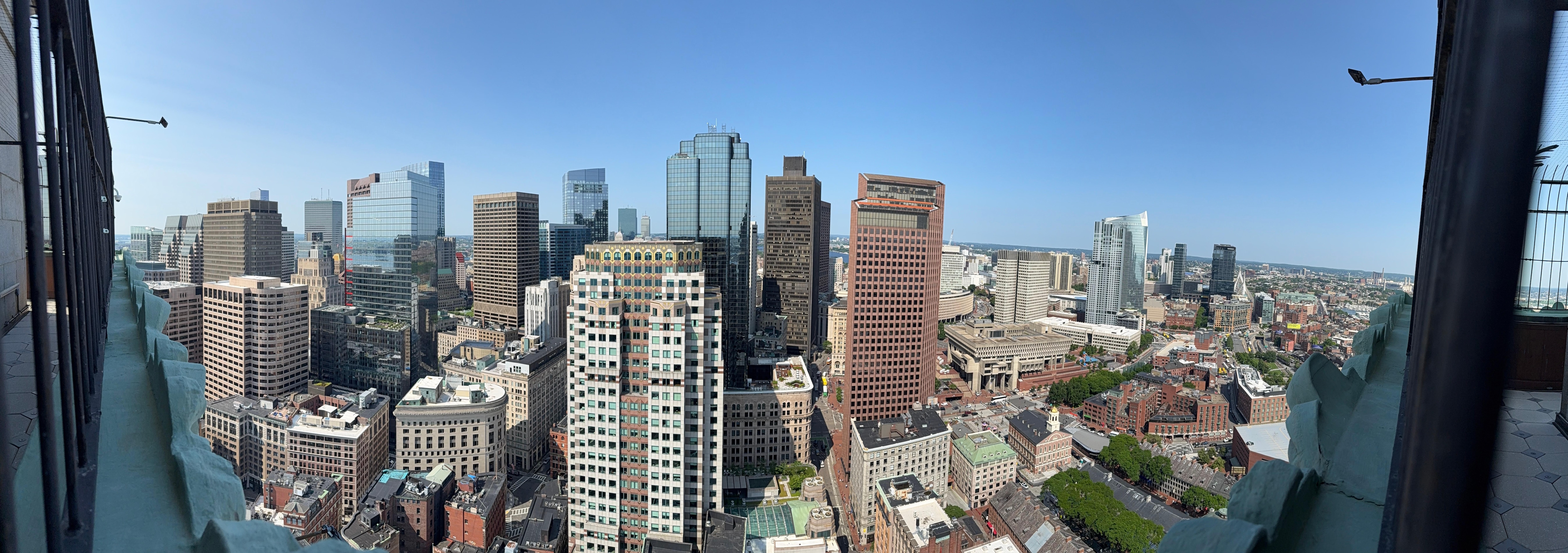 One of the views from the guests-only observation deck