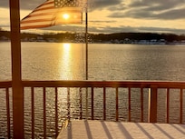 Beautiful sunset view from the back of the door or the deck !