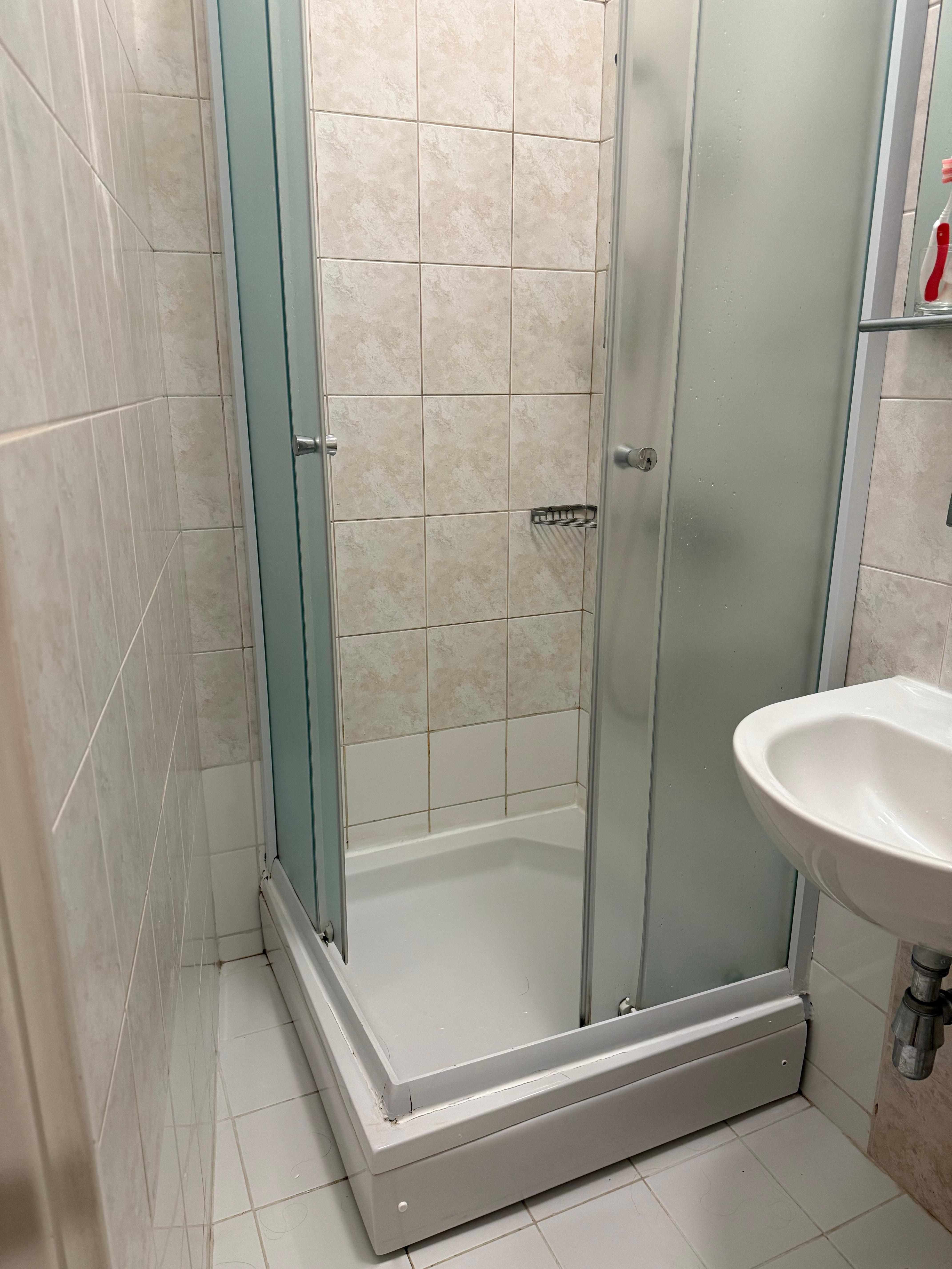 Large room but tiny shower