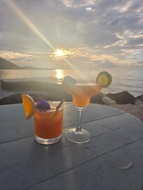 sunset happy hour with live music