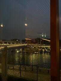 View from the seating area/bar on 1st floor