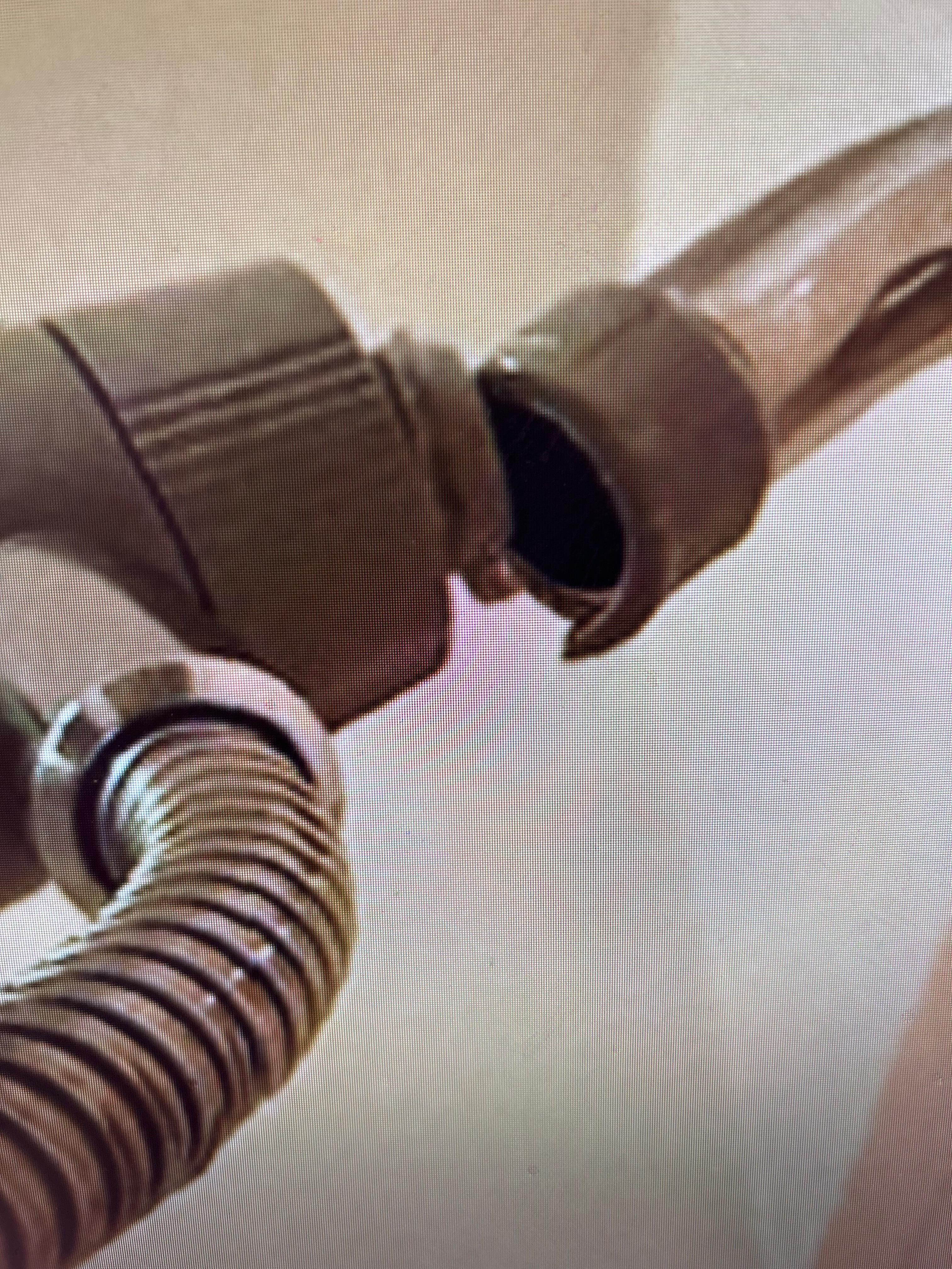 Shower that leaked but was “useable” when we left now looks like this when  cleaning arrives 