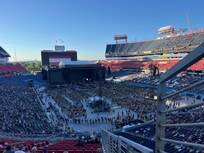Nissan Stadium before the concert.