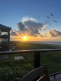 Sunrise from the deck.