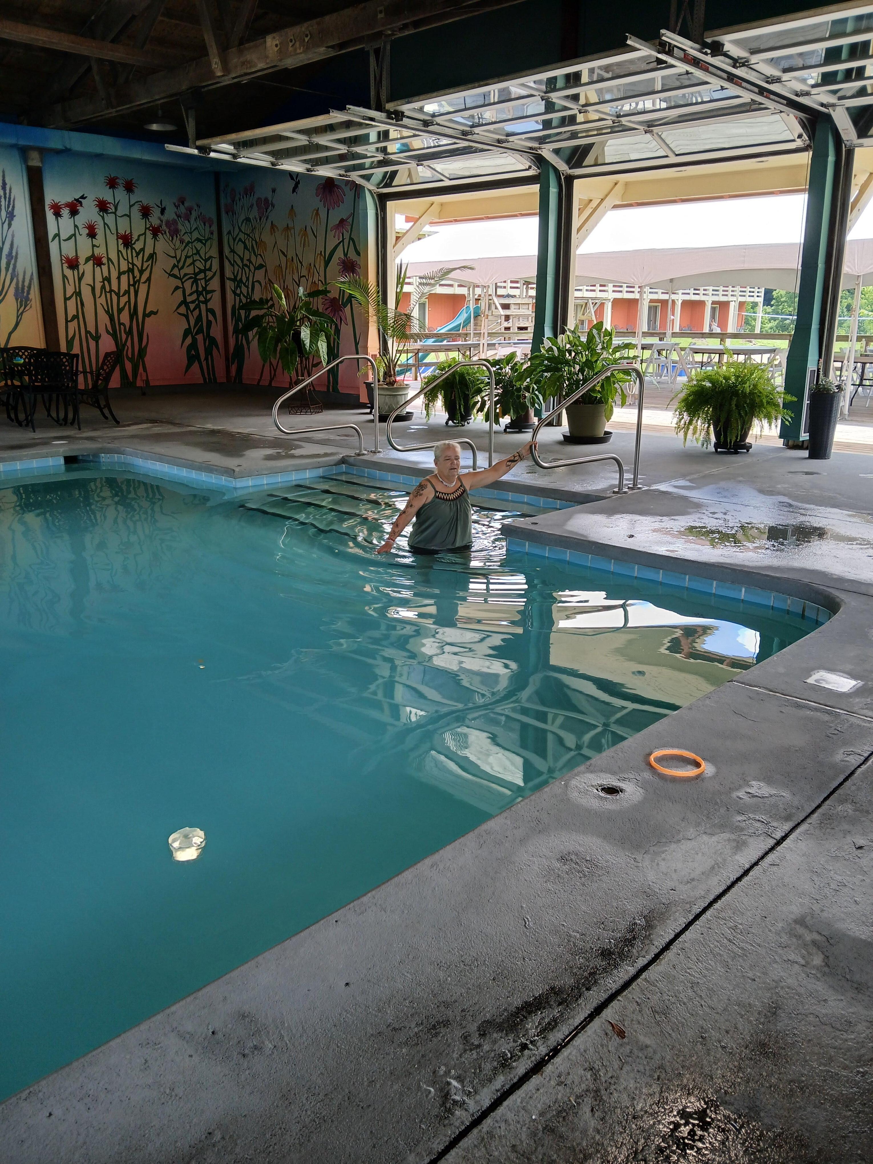 The pool. Was awesome