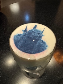 A special drink in the lobby bar