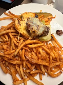 Burger not cooked enough. Room service took an hour and 15