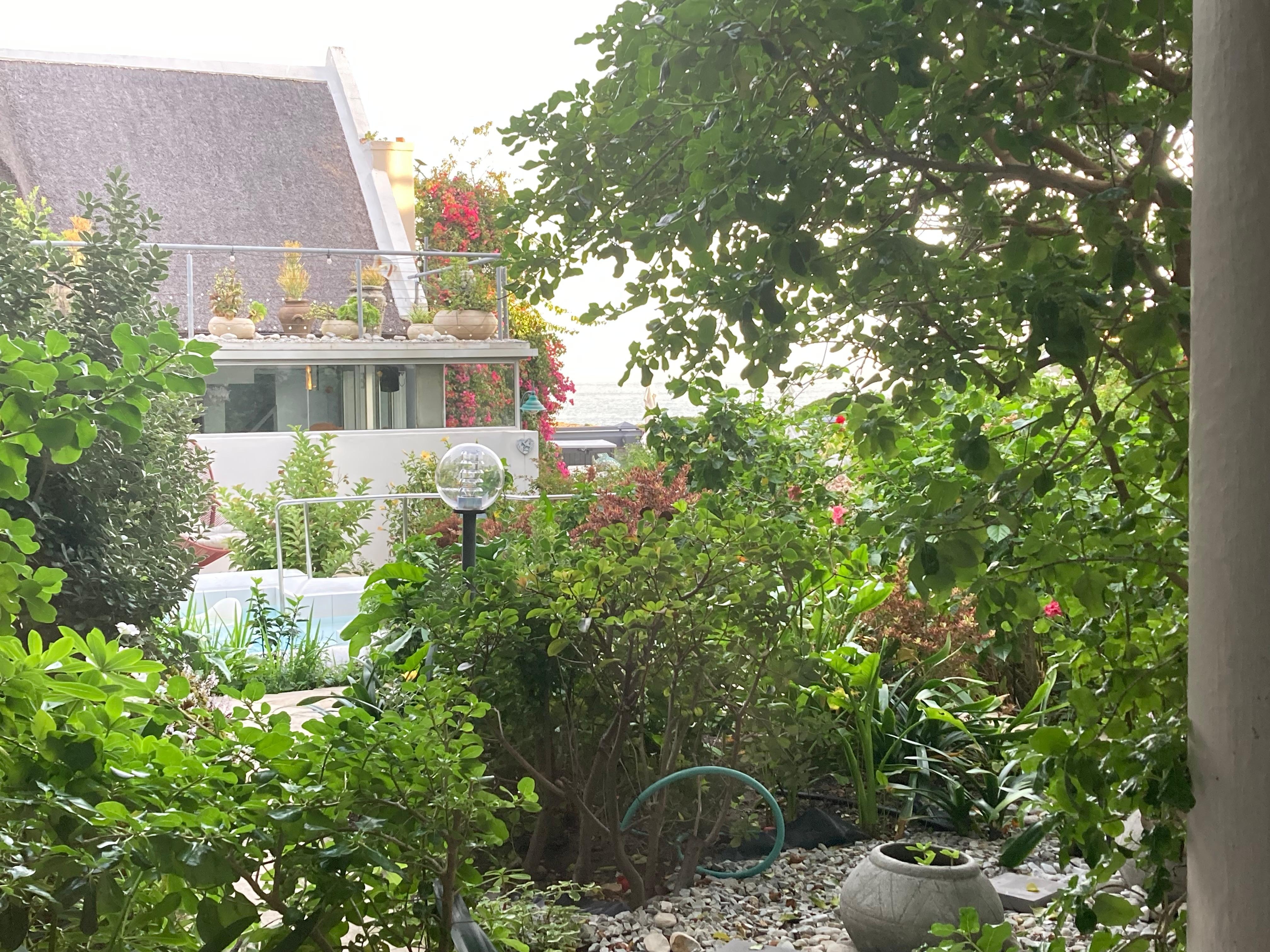 This is our view from our room across to the restaurant entrance 
