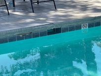 Edges of pool crumbling