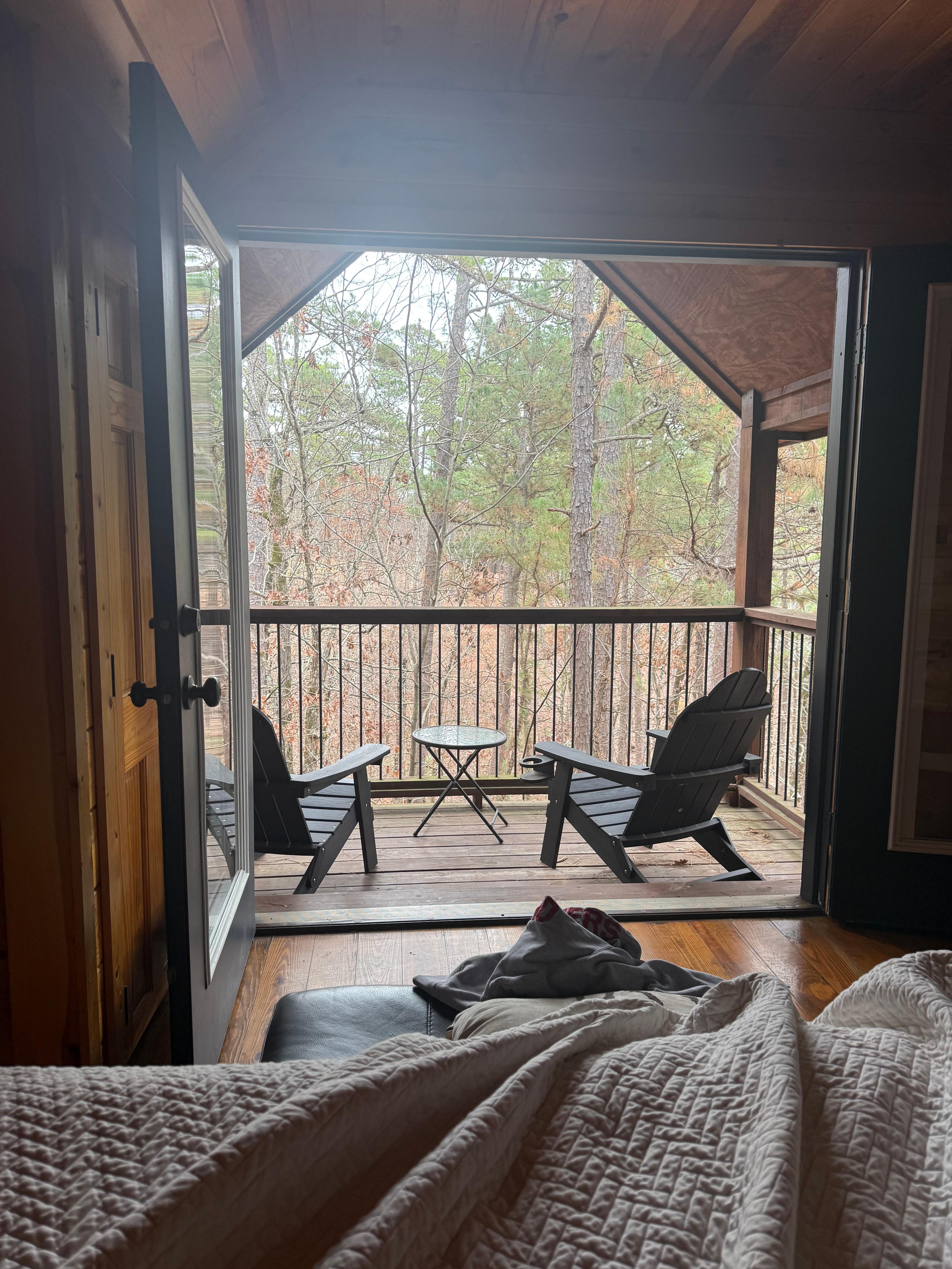  Balcony from the top floor.