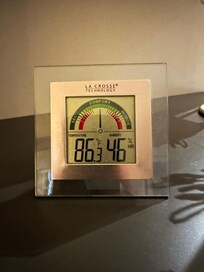 A photo of the temperature in the apartment