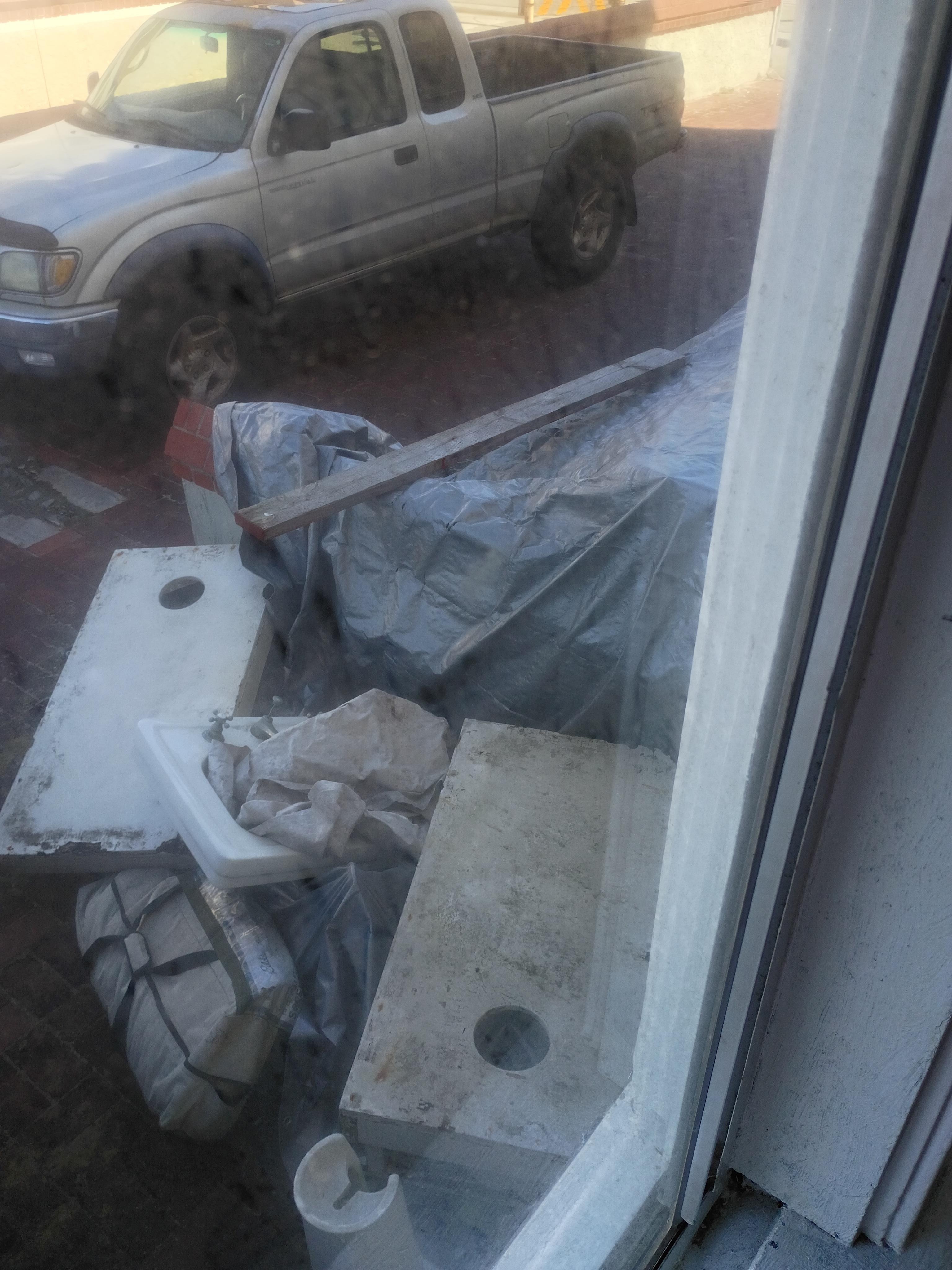 View out of our non working window 