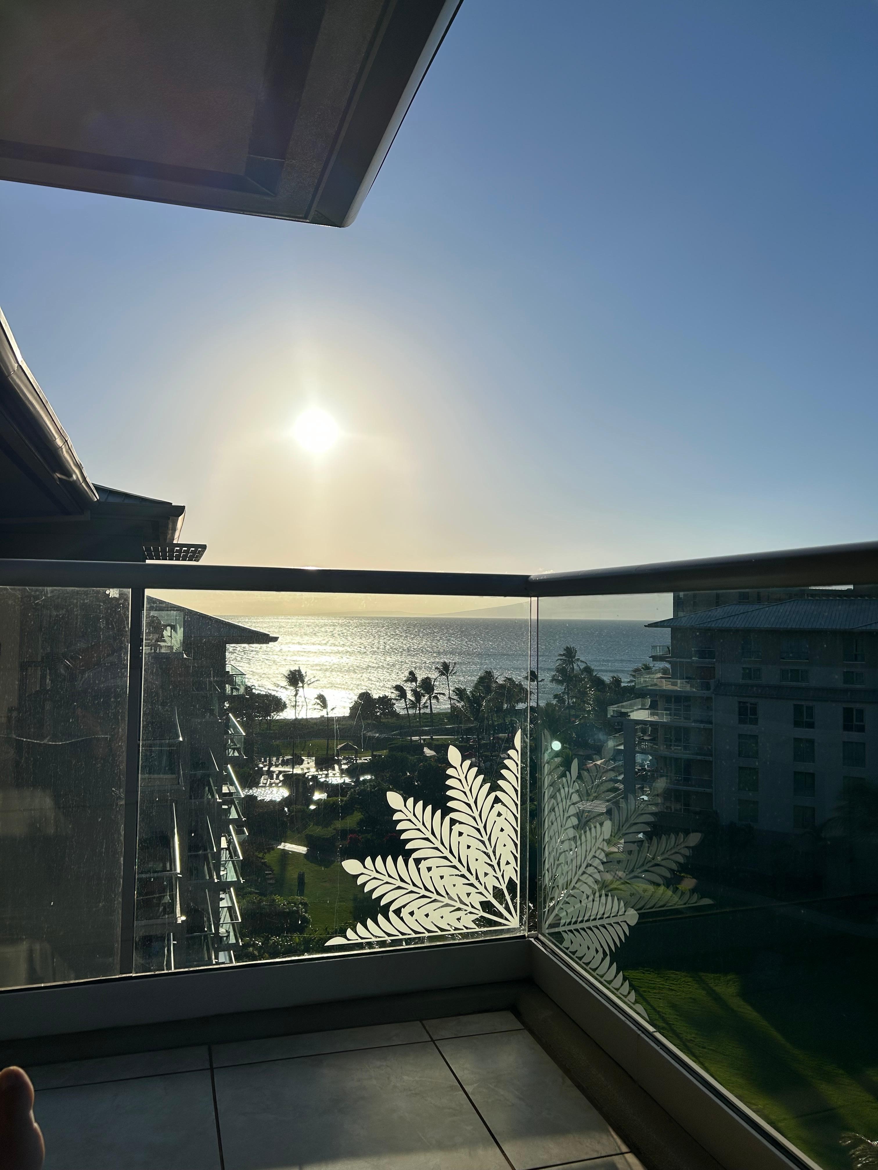 View from lanai one afternoon 