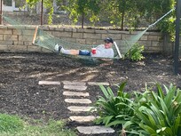 Hubby relaxing.