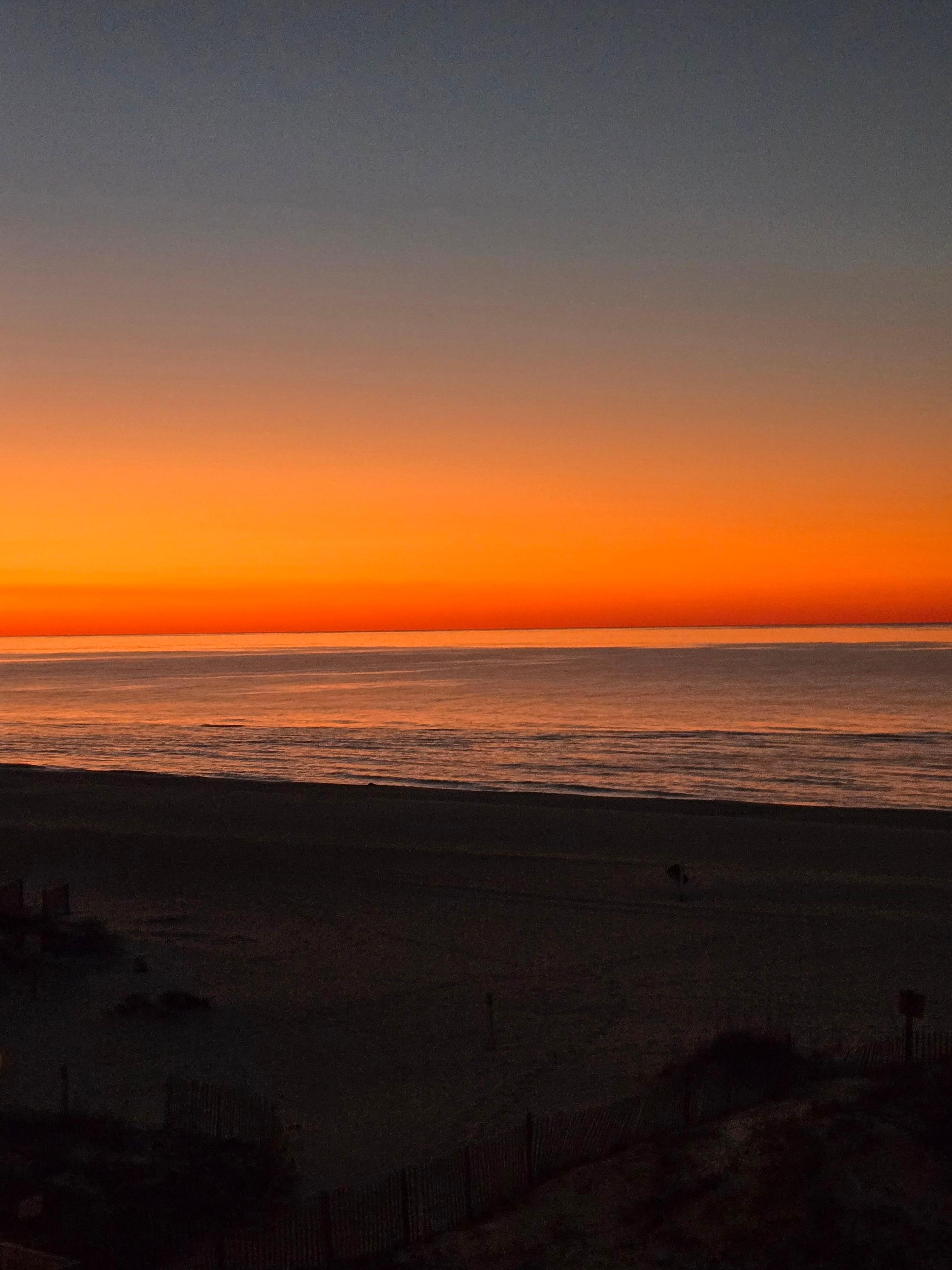 Sunrise the morning we left.