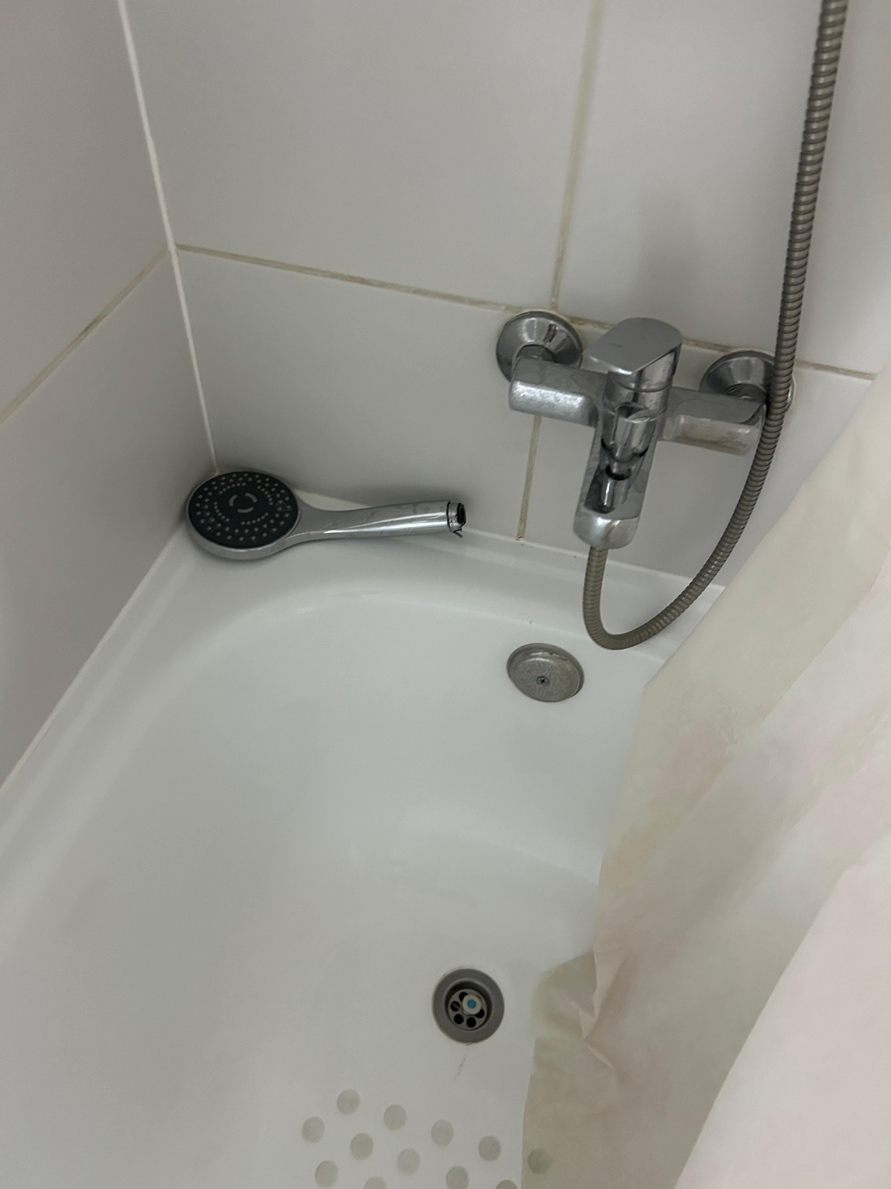 Broken shower head the property refused to fix . Unable to shower after walking and hiking all day in 90 plus degree heat , for the entirety of my trip 