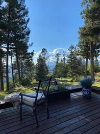 Another deck view. Deer came right up to the deck.