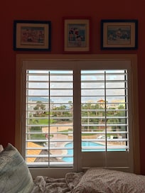Pool view from the daybed