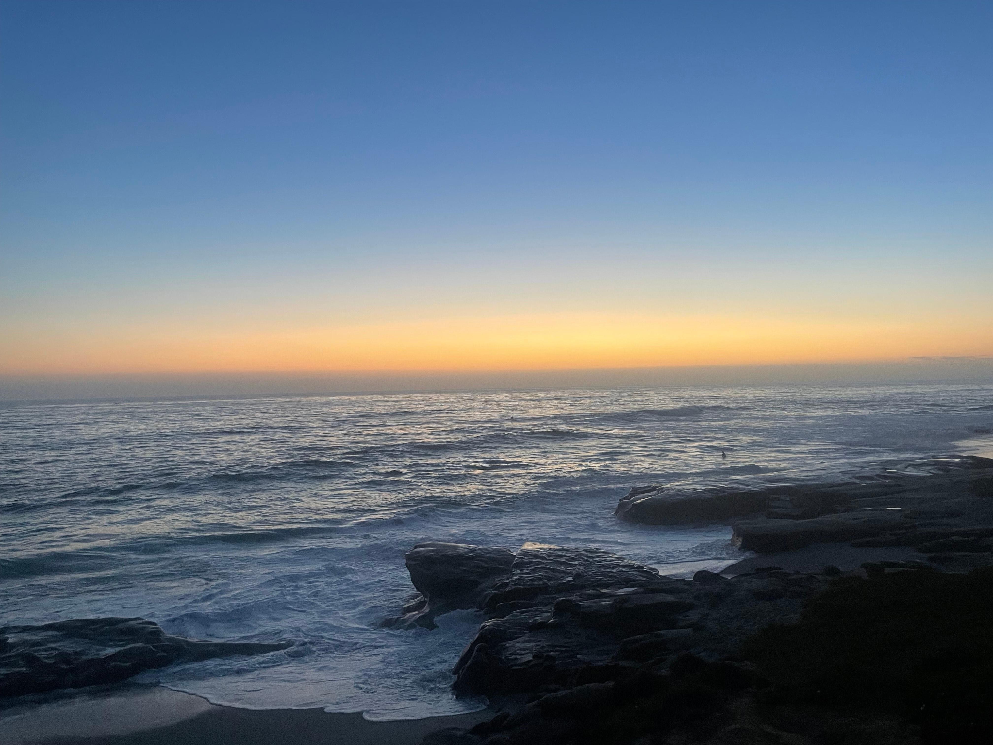 Windansea beach at sunset