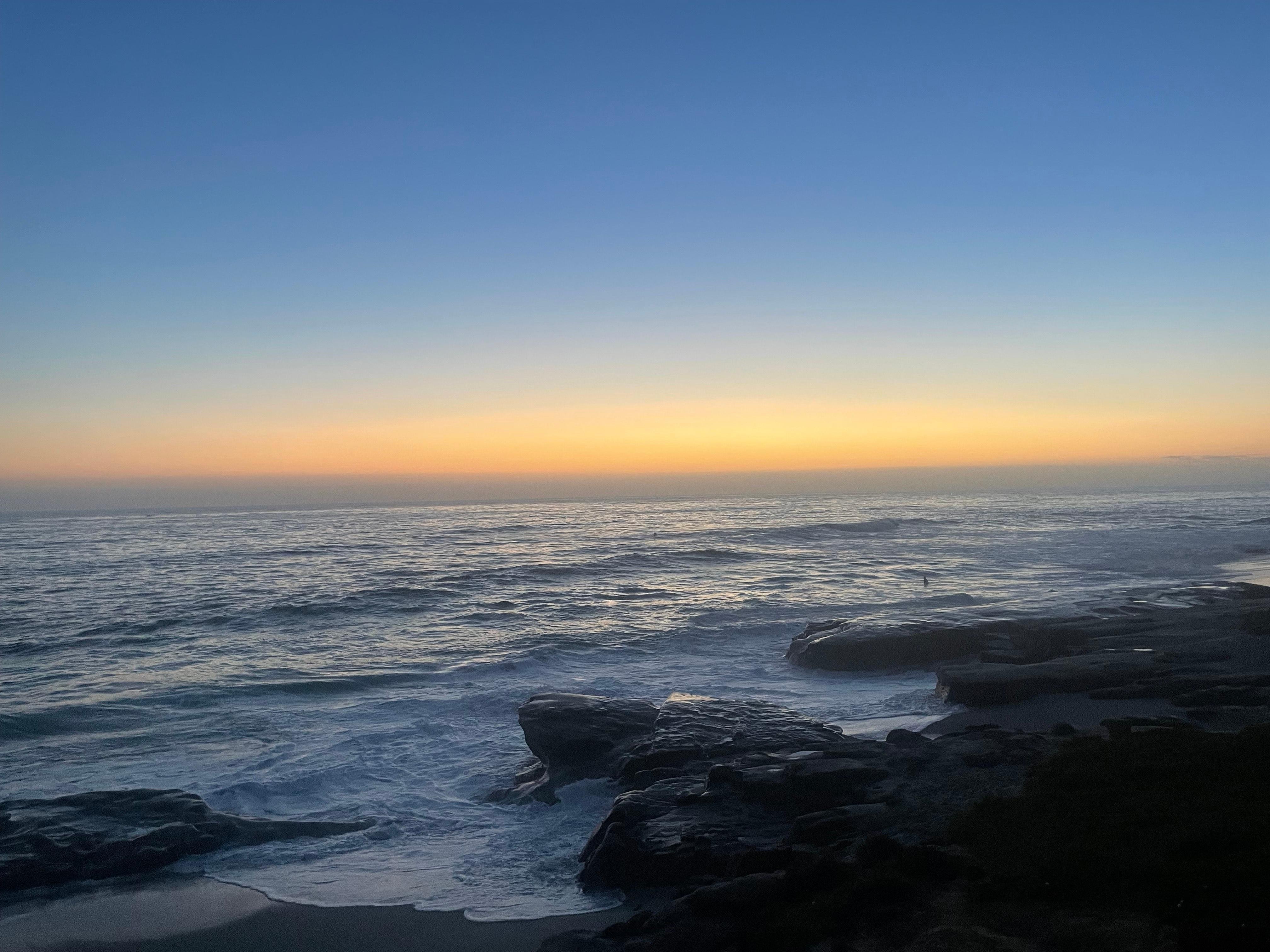 Windansea beach at sunset