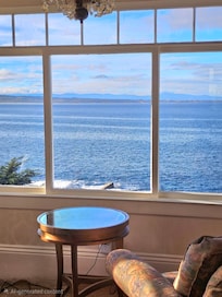 A view from the seating area