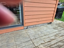 Outside insulation exposed