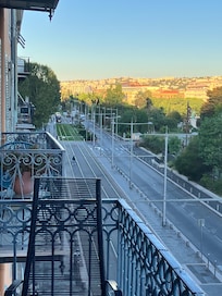 View toward the sea from the balcony.