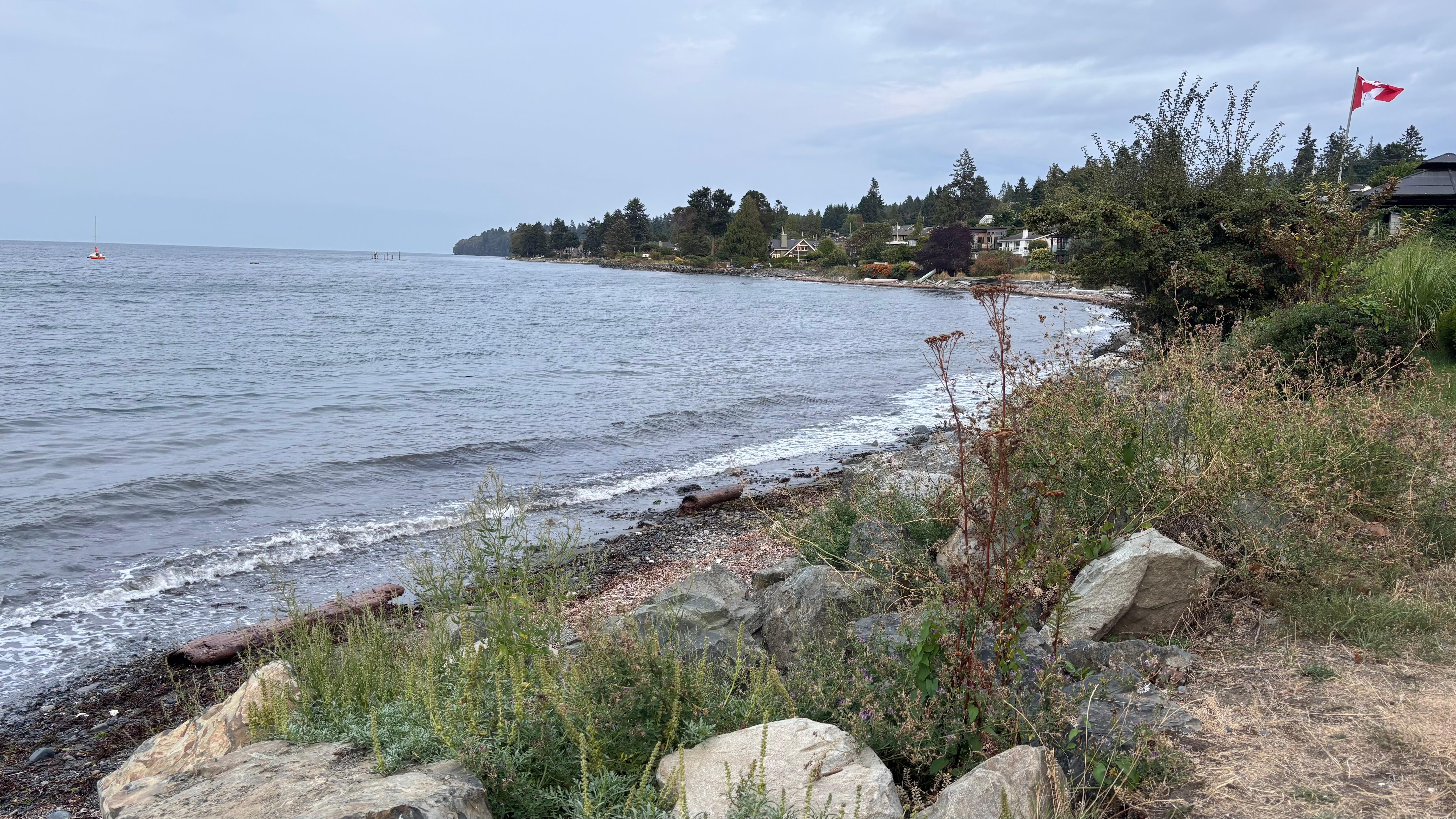 Views from a beach just 3 minutes walk down the street from theNest”